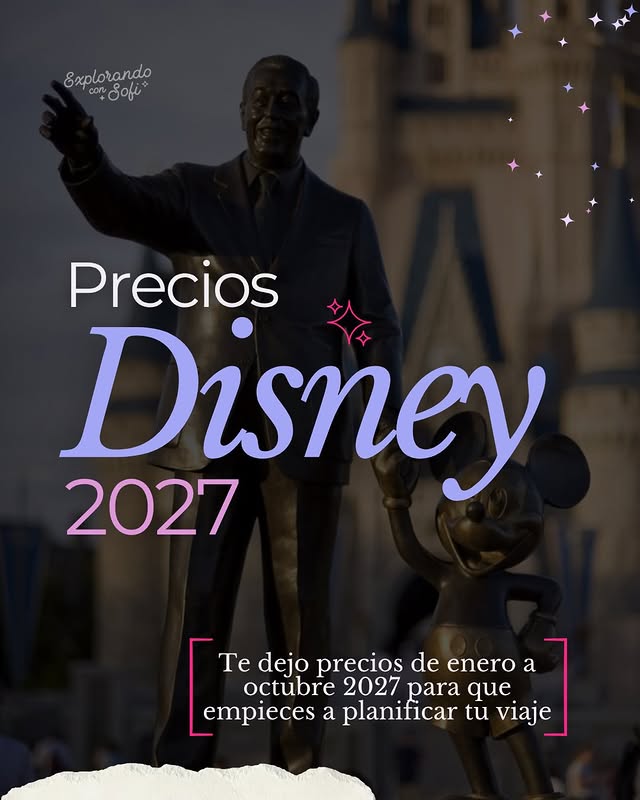 Precios 2027 Disney